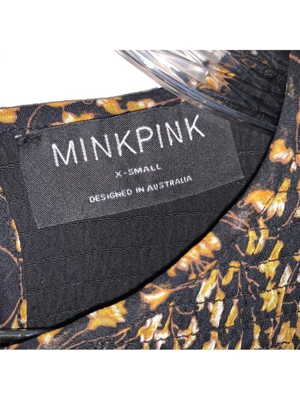 Mink Pink Mira Shirred Midi Dress XS - Picture 5 of 8